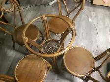 Bentwood dinning table and chairs