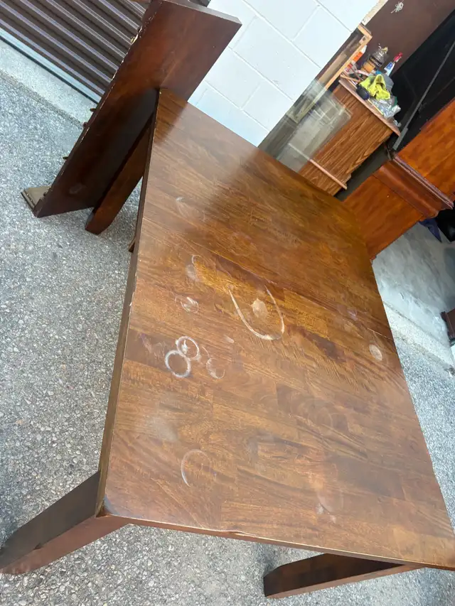 Free delivery used Wooden Dining Table