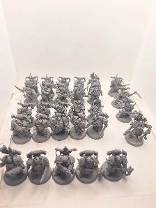 Warhammer 40k 29 Deathguard Plauge Marines Primed Gray