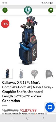Callaway XR 13 full set