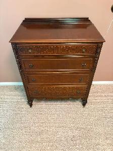 Stunning Solid Wood Tall Boy Dresser - Photo 9