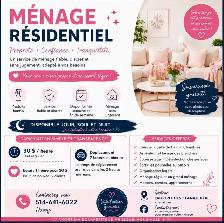 femme de ménage Lanaudière/Laurentide