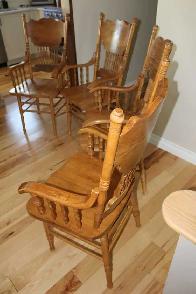 Chaises capitaines (4), chêne solide 15$ch, livrées - Photo 3