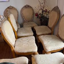 High end solid table and 8 chairs - Photo 4
