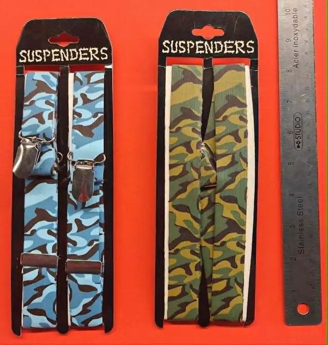 Brand New Camouflage Suspenders