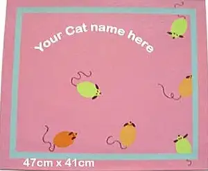 Cats and Dogs hand painted Food bowl Mats