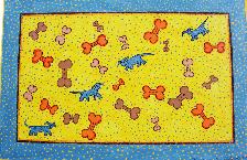 Cats and Dogs hand painted Food bowl Mats - Photo 9