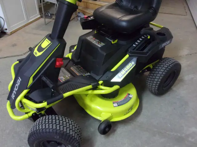 Ryobi RM480e Electric Riding Lawnmower New Batteries Can Deliver