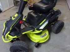 Ryobi RM480e Electric Riding Lawnmower New Batteries Can Deliver