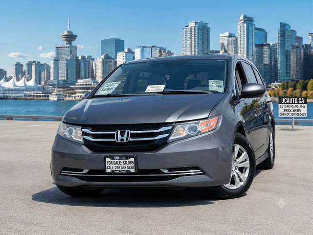 2015 Honda Odyssey EX-L w/RES/ CLEAN TITLE/ BC LOCAL
