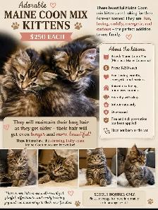 maincoon mix kitten looking for their forevermore home