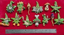 Novelty Potleaf and Mushroom Magnets