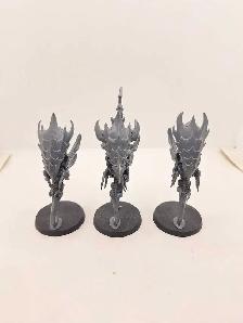 Warhammer 40k  3 Unpainted Tyranid Zoanthropes