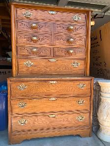 Antique solid oak Dresser
