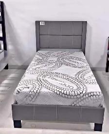 Single size bed frame and mattress for sale