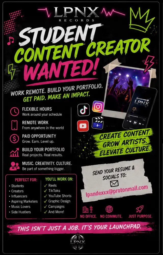 Student Content Creators Wanted