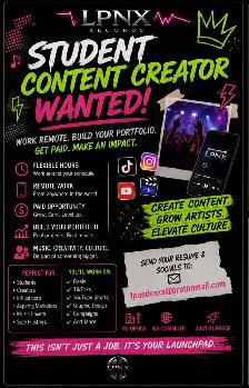Student Content Creators Wanted