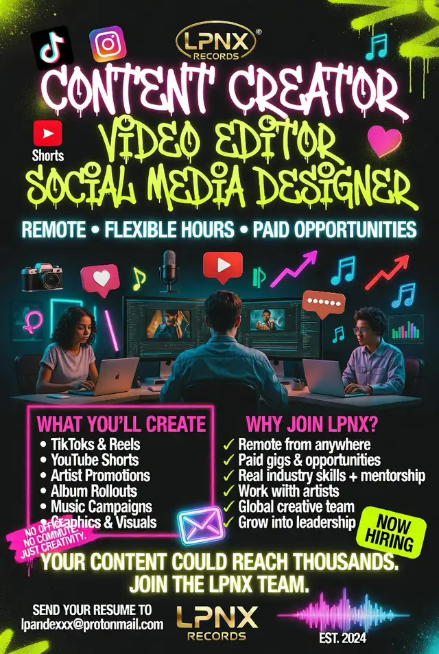 Content Creator / Video Editor / Social Media Designer | Remote