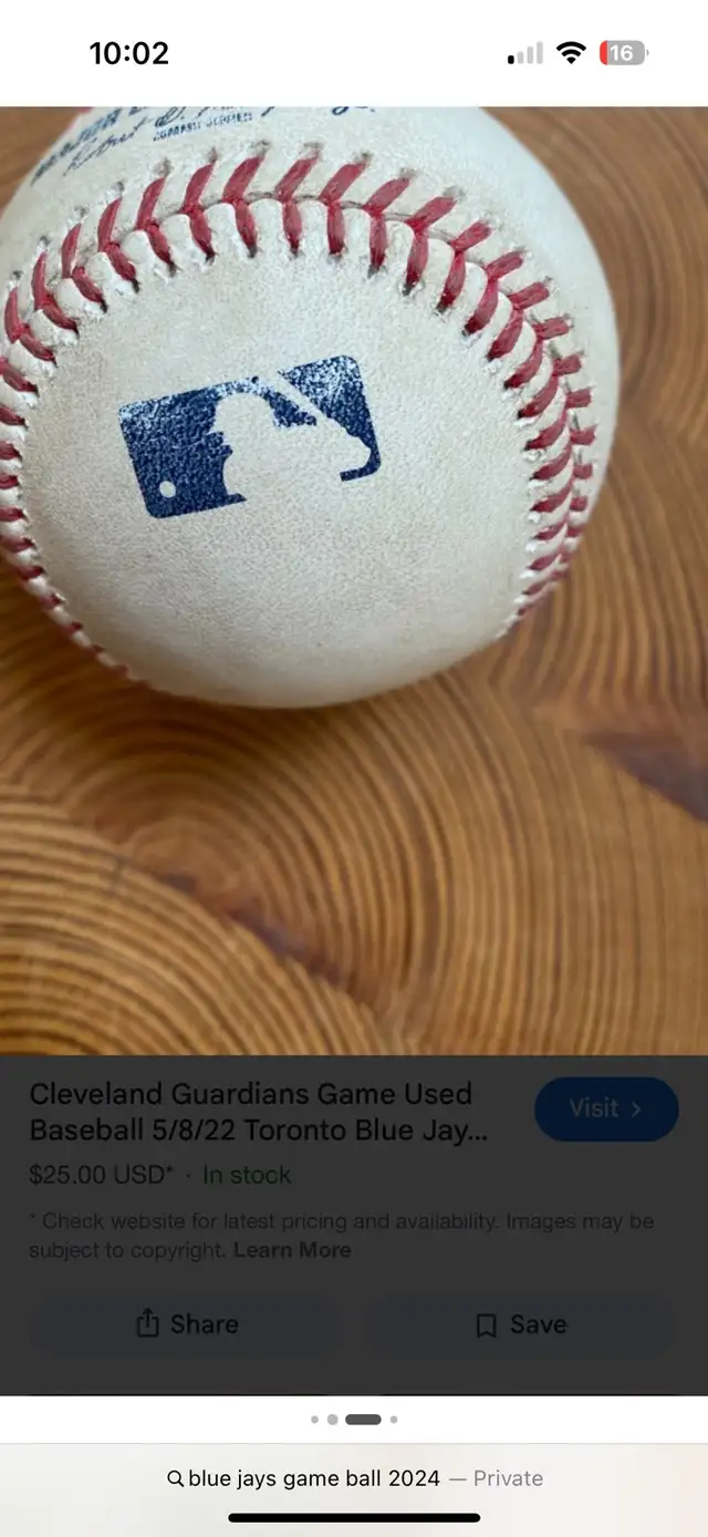 bluejays game ball