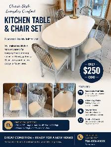 Kitchen Table with 4 Chairs.