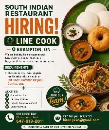 HIRING - Restaurant staff Required - Brampton