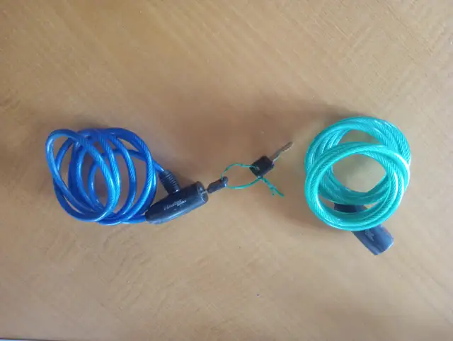 2 cable antivol 6 pieds pour bicyclette la même clef (28062-601
