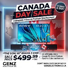 Sony 65' Bravia 3 4K UHD HDR Dolby Atmos Google TV Smart TV