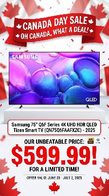 Samsung 75' Q6F Series 4K UHD HDR QLED Tizen Smart TV