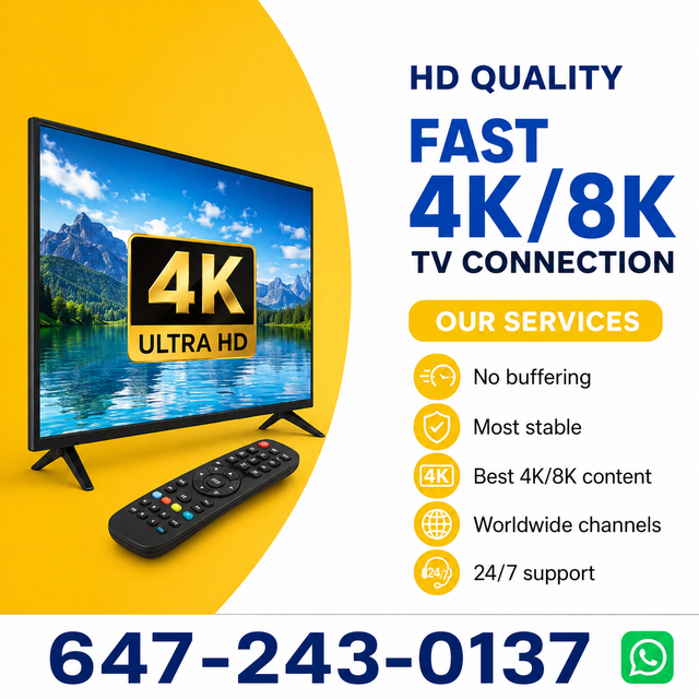 Smart 4K TV Servers available
