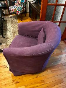 Petit fauteuil mauve prune - Photo 2