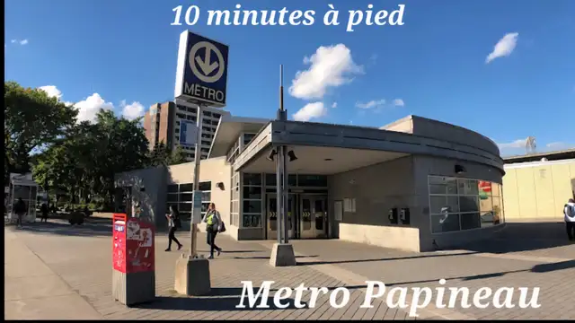 Montréal Ville Marie, 4 et demi renové, 10 minutes de Metro