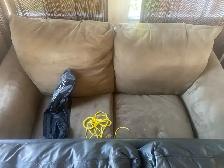 Olive green 2 seat couch