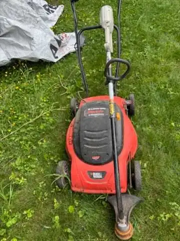 lawn mower and weed eater