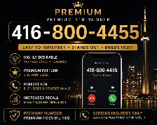 Premium 416 Toronto Phone Number – 416-800-4455