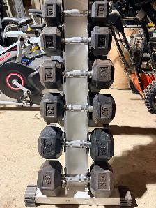 York Dumbbell Set with Rack - Photo 2