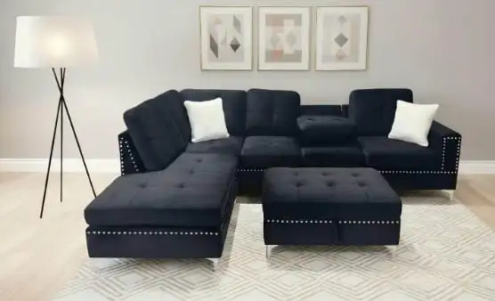 A special offer on stylish velvet couch