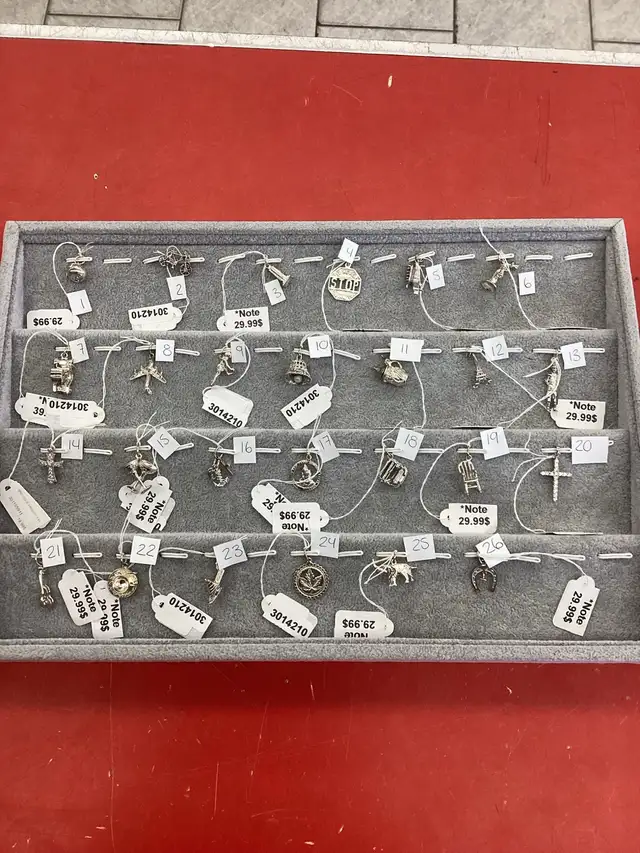 breloque en argent 925 a prix variés