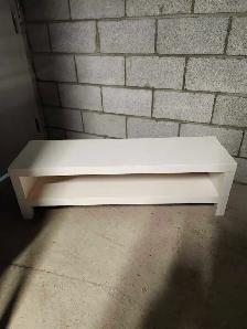 White Television Stand