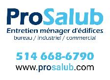 Préposé à l'entretien ménager demandé ( Sous-traitant )