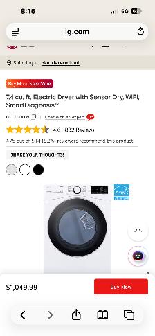 LG washer / dryer - Photo 2