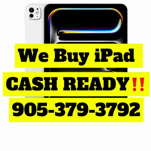 We Buy iPad CASH READY