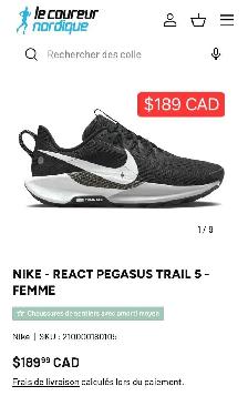 Nike pegasus trail 38.5 woman - Photo 7