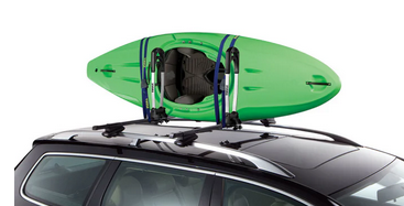 Thule Stacker Fold-Down Silver Vertical Kayak Rack