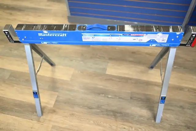 Folding Sawhorse Table Mastercraft USED in working
