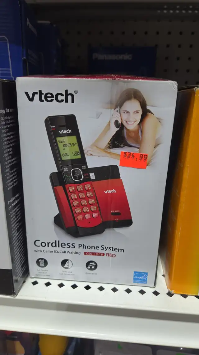 VTech Cordless Phone System CS5119-16 Red