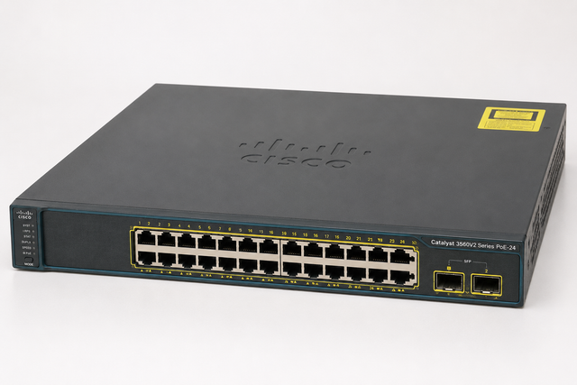 Cisco WS-C3560V2-24PS-S 24-Port PoE Layer 3 Managed Switch