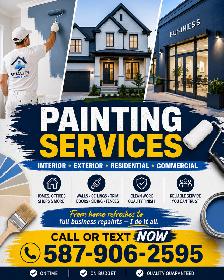 INTERIOR, EXTERIOR - PAINTING SERVICES