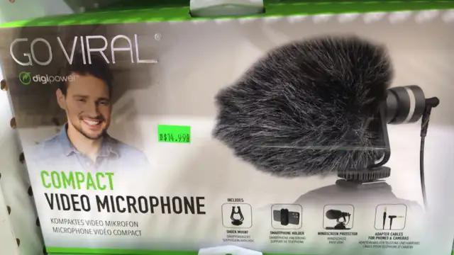 DIGIPOWER GO VIRAL COMPACT VIDEO MICROPHONE
