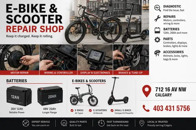 Repair electric scooter , motorcycle and bicycle electric