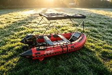 12 ft inflatable boat built with aluminum floor ready for lake! - Photo 3